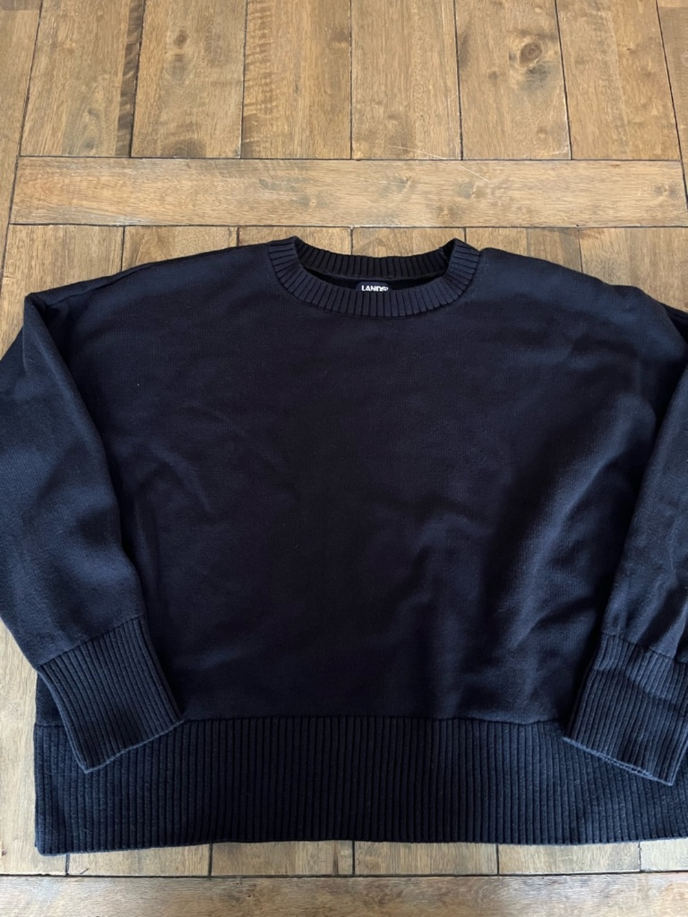 Lands' End Woman’s Drop Shoulder Crew Neck Sweater